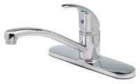 45K783 Kitchen Faucet, Lever, 3/8 In