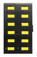 45K873 Speed Bump, 19x35, Black w/Yellow Tape