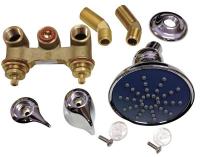 45K894 Shower Valve, Metal, 1/2 In, Chrome