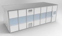 45K912 Clnrm Modular In-Plant Office, 12x28x10ft