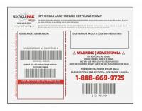 45L105 Prepaid Recycling Stamp, 8 Ft Lamp