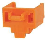45U621 NetworkBlackout Jack, Copper, Orange, Pk100