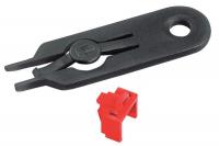 45U624 NetworkBlackout Jack, Copper, Violet, Pk100