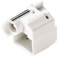 45U659 Network Blackout Jack, Copper, White, Pk100