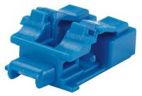 45U667 Network Blackout Jack, Fiber LC, Blue, Pk10