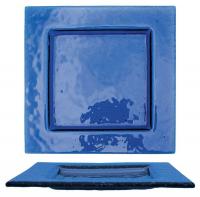 45U763 Square Plate, Blue, 4x4 In, PK36