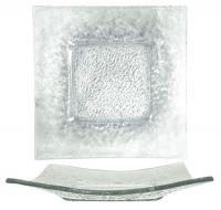 45U767 Deep Square Plate, Clear, 11x11 In, PK12