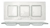 45U769 Deep Square Plate, Clear, 14x14 In, PK6