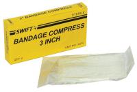 45W719 Gauze Compress, 3 in, w/Telfa Pad, PK 2