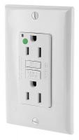 45W747 GFCI , Shallow Hospital Grade, White, 15A