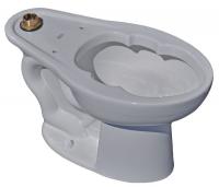 45W818 Siphon Jet Toilet Bowl, Floor, 1.1/1.6 gpf