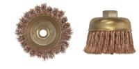 46C104 Knot Wire Cup Brush, Non-Spark, 6 in Dia