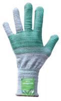 46C466 Gloves, Cut Resistant, Gray/Green, XXL