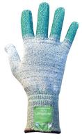 46C468 Gloves, Cut Resistant, Gray/Green, 8