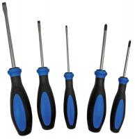 46E679 Screwdriver Set, Slotted/Phillips, 5 PC