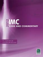 46F353 International Mechanical Code, 2012, Book
