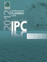 46F357 International Plumbing Code, 2012, Book