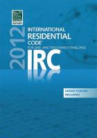 46F373 International Residential Code, 2012, CD