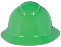 46G033 Hard Hat, Full Brim, 4pt. Ratchet, Green