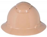 46G051 Hard Hat, Full Brim, 4pt. Ratchet, Tan