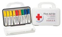 46G217 First Aid Kit, Prsnl/Wrkplc, 10 Prsn, Plstc