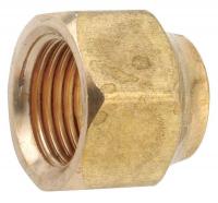 46M534 Forged Nut, 1/4 In, Low Lead Brass