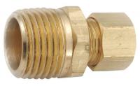 46M550 Male Connector, 3/8 In, Low Lead Brass