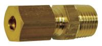 46M659 Male Straight, 6mm, BSPT, Brass, PK 10