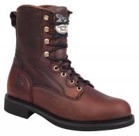 46N312 Work Boots, Steel Toe, Lthr, 8In, 10W, PR