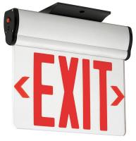 46T227 Exit Sign, 3.7W, LED, Red/Silver, Surface