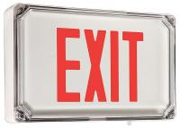 46T235 Exit Sign, 3.1W, LED, Red/Wht, 1S