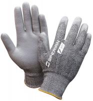 46T361 Coated Gloves, L, Black/Grey/White, PR