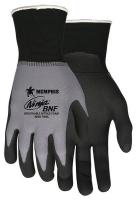 46U084 Coated Gloves, 2XL, Black/Gray, PR