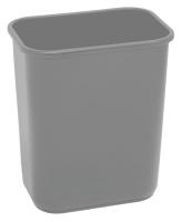 46U223 Wastebasket, Desk Side, Gray, 28 qt.