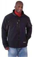 46V967 Jacket, Insulated, Mens, Blk/Gray, 2XL