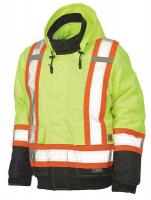 46W023 Bomber Jacket, Hi-Viz, Insul., Orange, 3XL