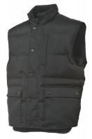 46W036 Safety Vest, Black, M, 28-1/2 In. L