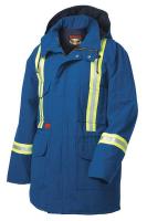 46W112 Flame Resistant Parka, Insulated, Blue, M