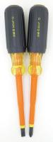 46W413 Insulated Screwdriver Set, SL/PH, 2 Pc