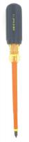 46W418 Insulated Screwdriver, Sq, #0 x 10-1/4 in