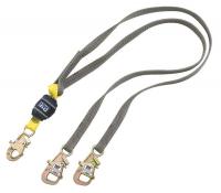 46W447 Lanyard, 2 Leg, Polyester, Yellow