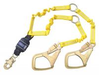 46W452 Lanyard, 2 Leg, Polyester, Yellow