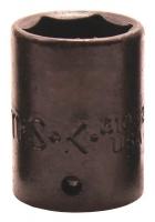 46W466 Impact Socket, 1/4 in Dr, 6 pt Std, 7mm