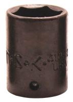 46W469 Impact Socket, 1/4 in Dr, 6 pt Std, 10mm