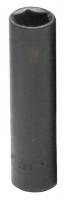 46W479 Impact Socket, 1/4 in Dr, 6 pt Deep, 8mm