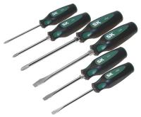 46W521 Combo Screwdriver Set, SL/PH, 6 Pc