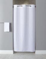 46Y262 Shower Curtain, White, 74 In L, 42 In W