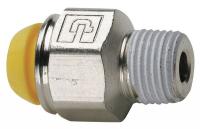 48A464 Male Connector, 1/8 In, Tube x BSPT, PK10