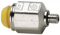 48A489 Male Connector, M5, Tube x Metric, PK10