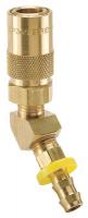 48C210 45 Coupler, Brass